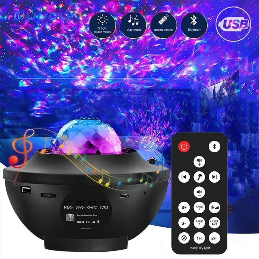 Mini LED Galaxy Projector — Transform Your Room Into a Starry Galaxy